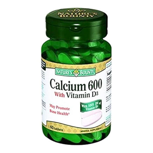 Natures Bounty Calcium 600 With Vitamin D Tablets 60'S