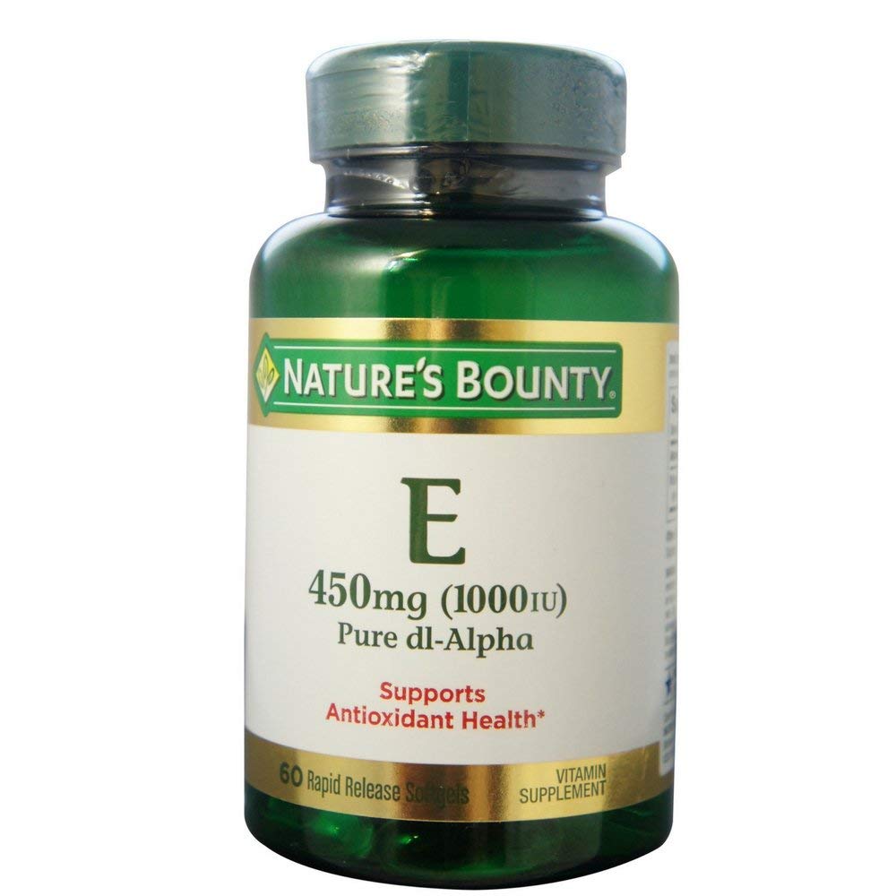 NATURES BOUNTY- E 1000IU PURE DL ALPHA CAPSULES 60'S
