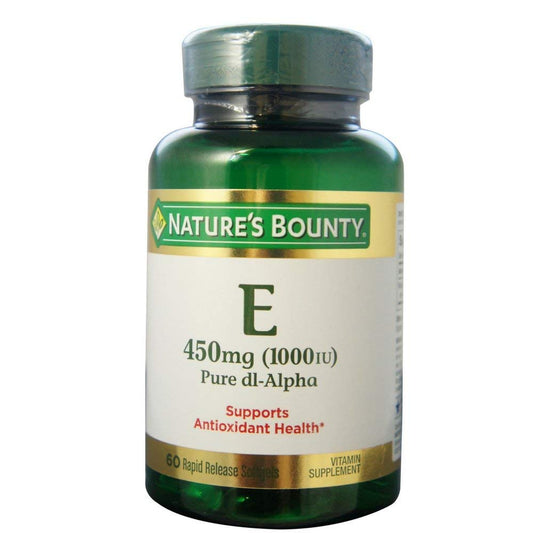 NATURES BOUNTY- E 1000IU PURE DL ALPHA CAPSULES 60'S