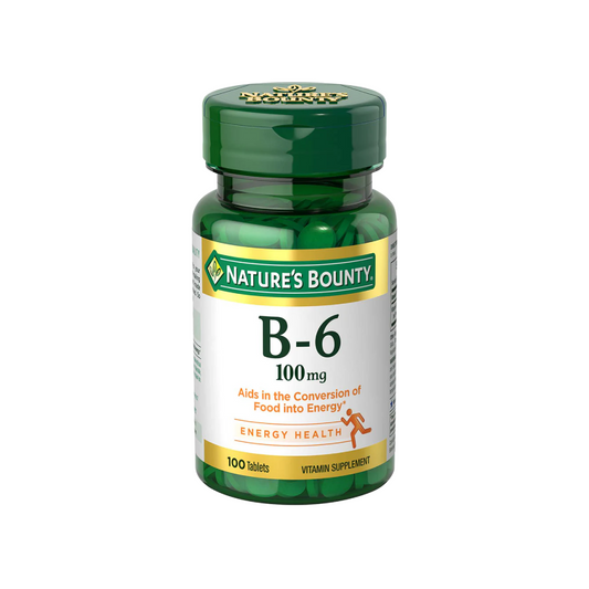 NATURES BOUNTY VITAMIN B-6 100MG TABLETS 100'S