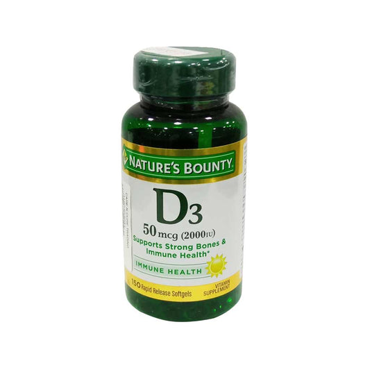 Natures Bounty Vitamin D3-2000iu Capsules 150'S