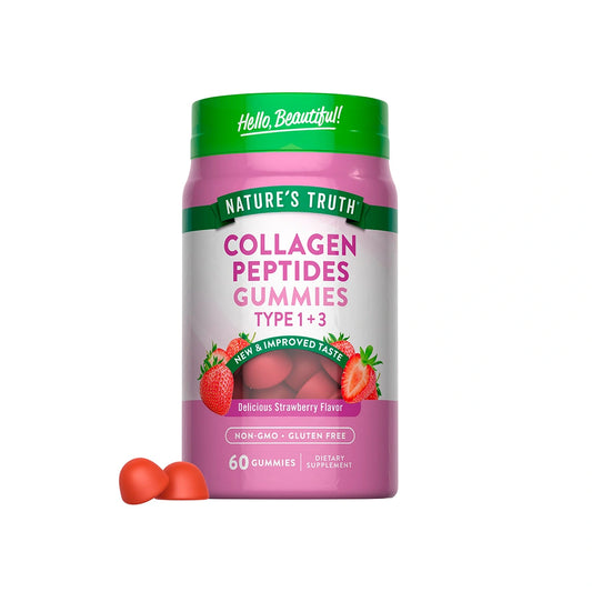 Nature'S Truth Collagen Peptides Type 1+3 Gummies Strawberry Flavor 60'S