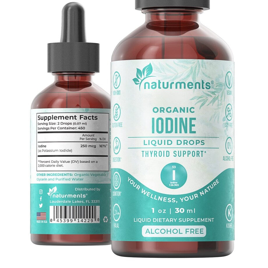 Naturments Organic Iodine Liquid Drops 30ml
