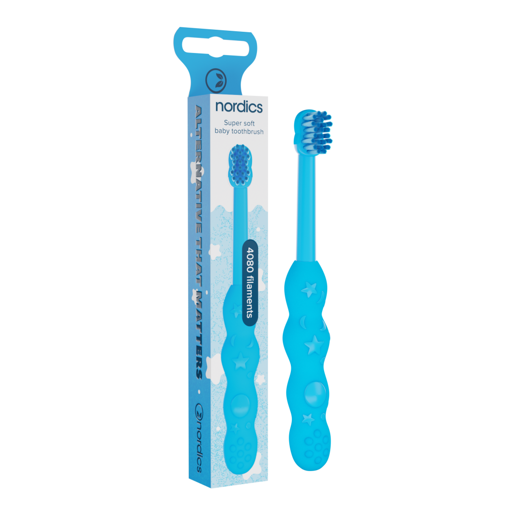 Nordics Baby Premium Toothbrush Blue Super Soft-4080