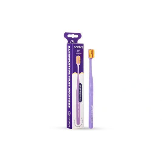 Nordics Ortho Toothbrush Purple/Orange Soft-6580