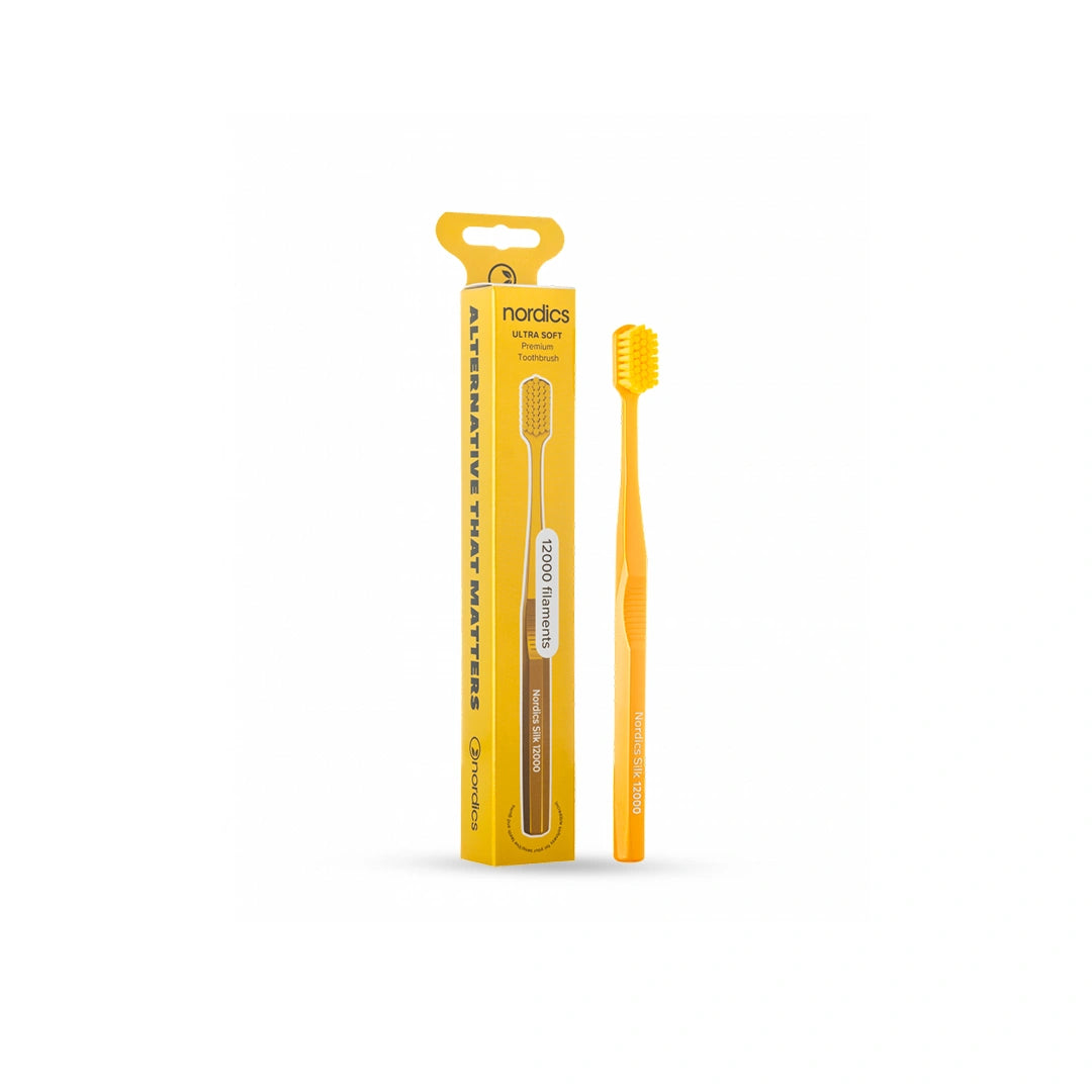 Nordics Premium Toothbrush Silk Gold Ultra Soft-12000