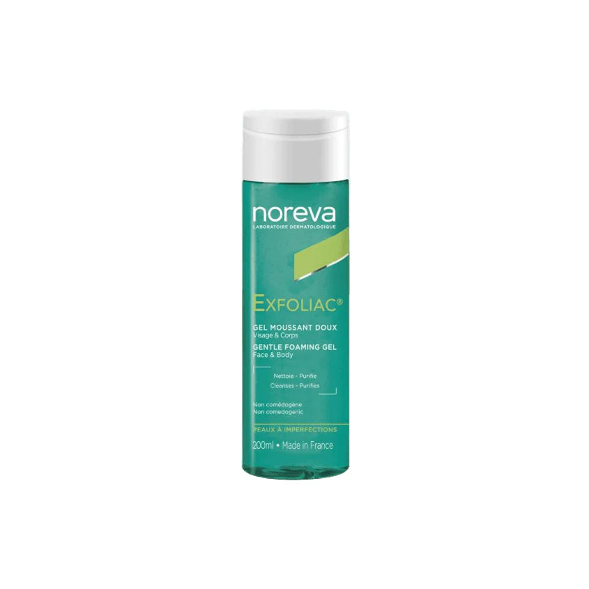 NOREVA EXFOLIAC GENTLE FOAMING GEL (FACE &BODY) 200ML