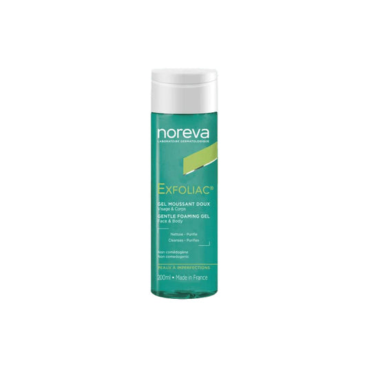 NOREVA EXFOLIAC GENTLE FOAMING GEL (FACE &BODY) 200ML