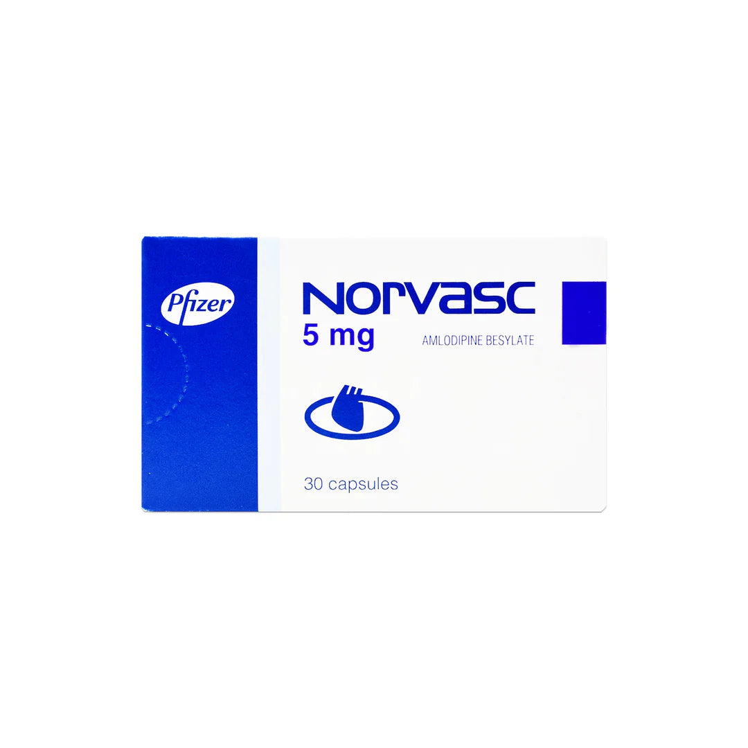 Norvasc 5mg Capsules 30'S