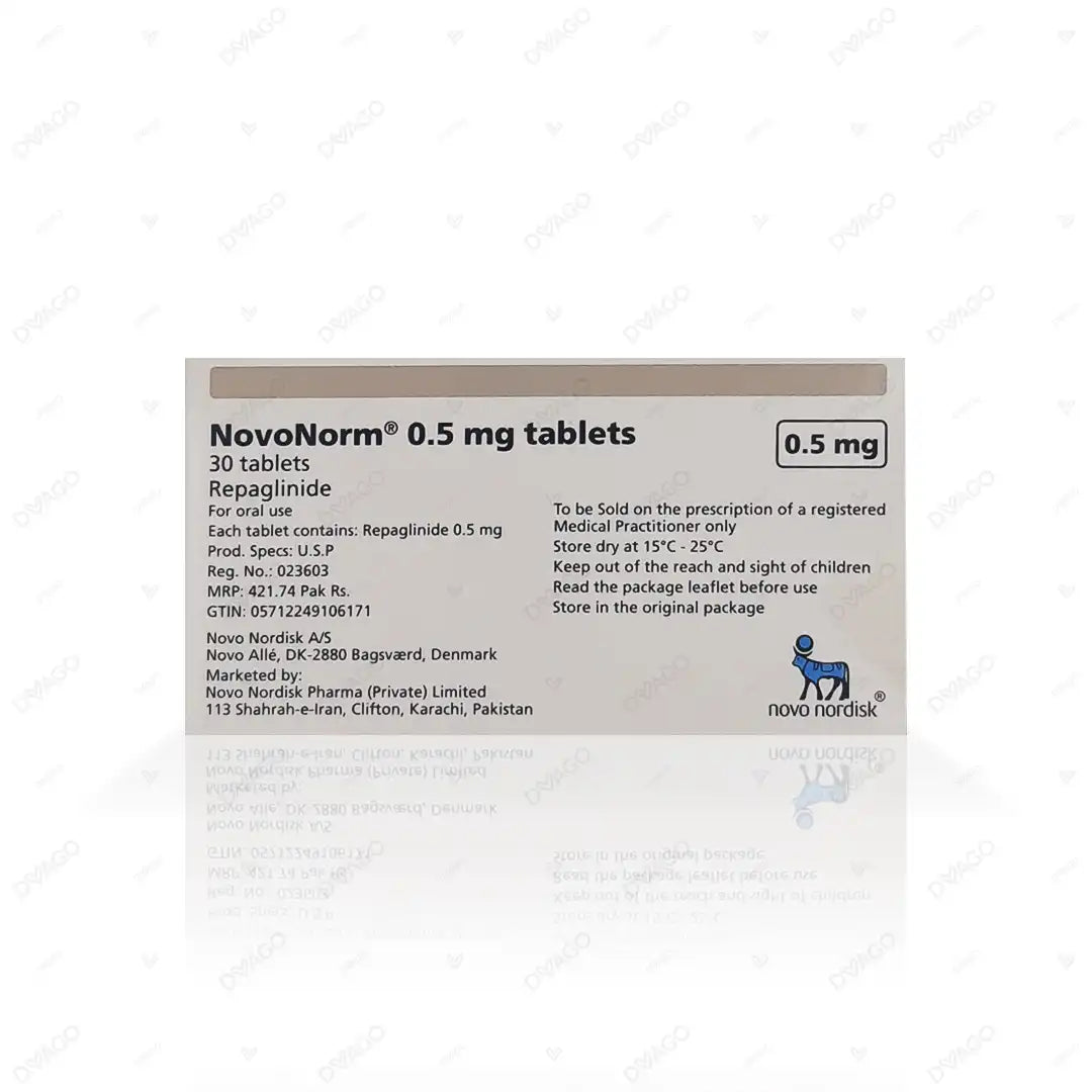 Novonorm .5mg Tablets 30'S