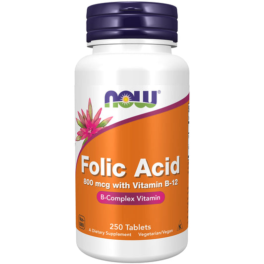 Now Folic Acid 800mcg Tablet 250'S