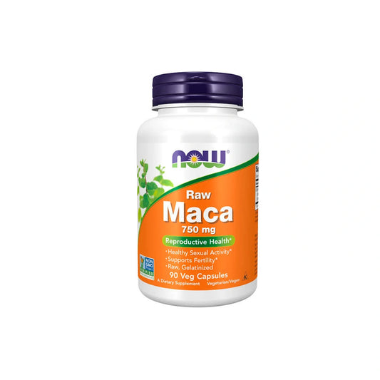 Now Raw Maca 750mg Veg Capsules 90'S