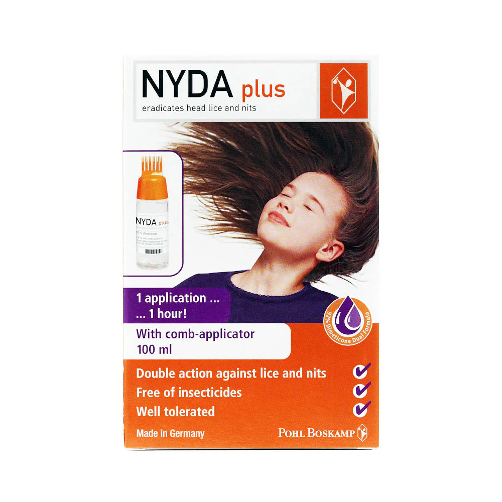 Nyda Plus Lice Solution With Comb Applicator 100ml