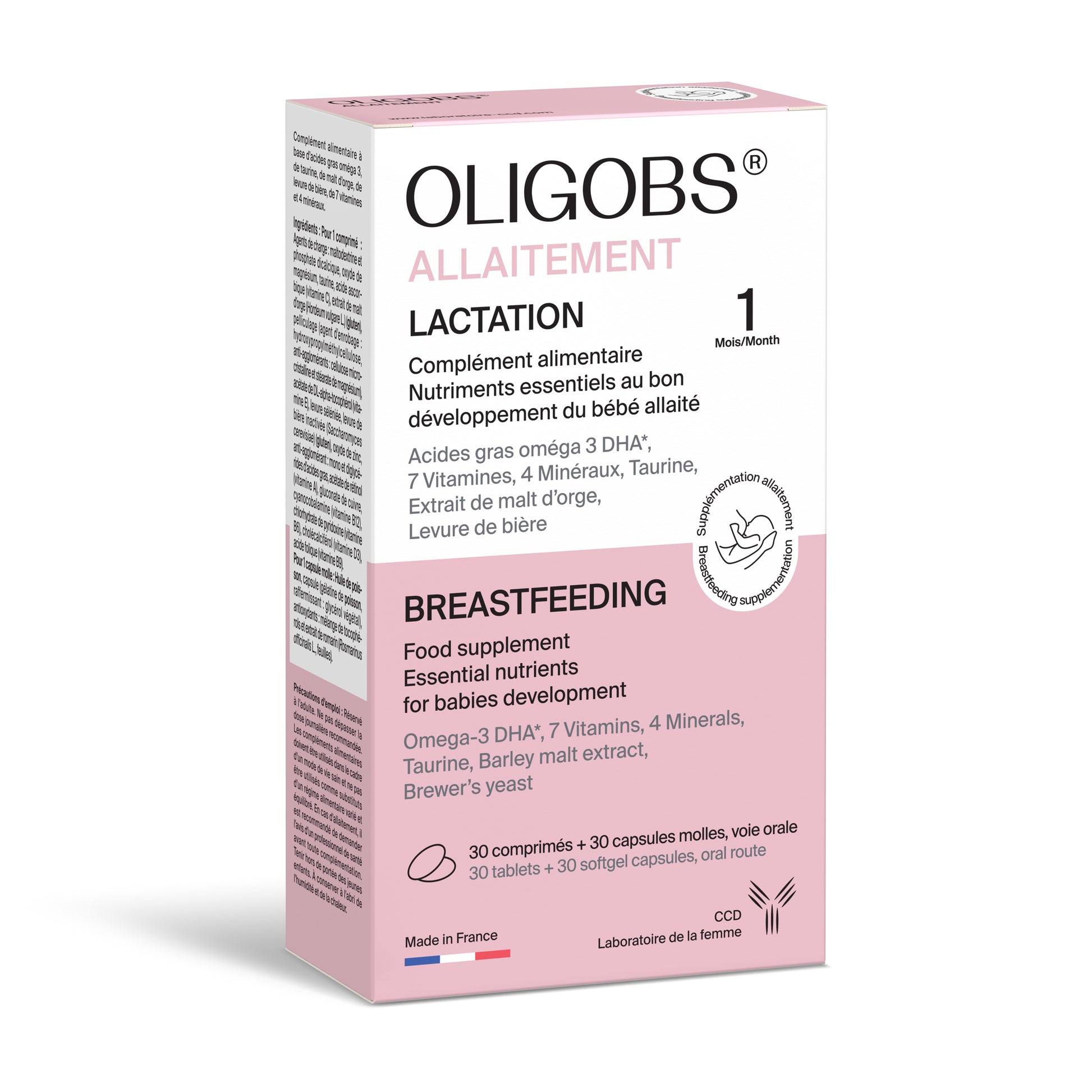 Oligobs Allaitement Breast Feeding Capsules 30'S / Tablets 30'S
