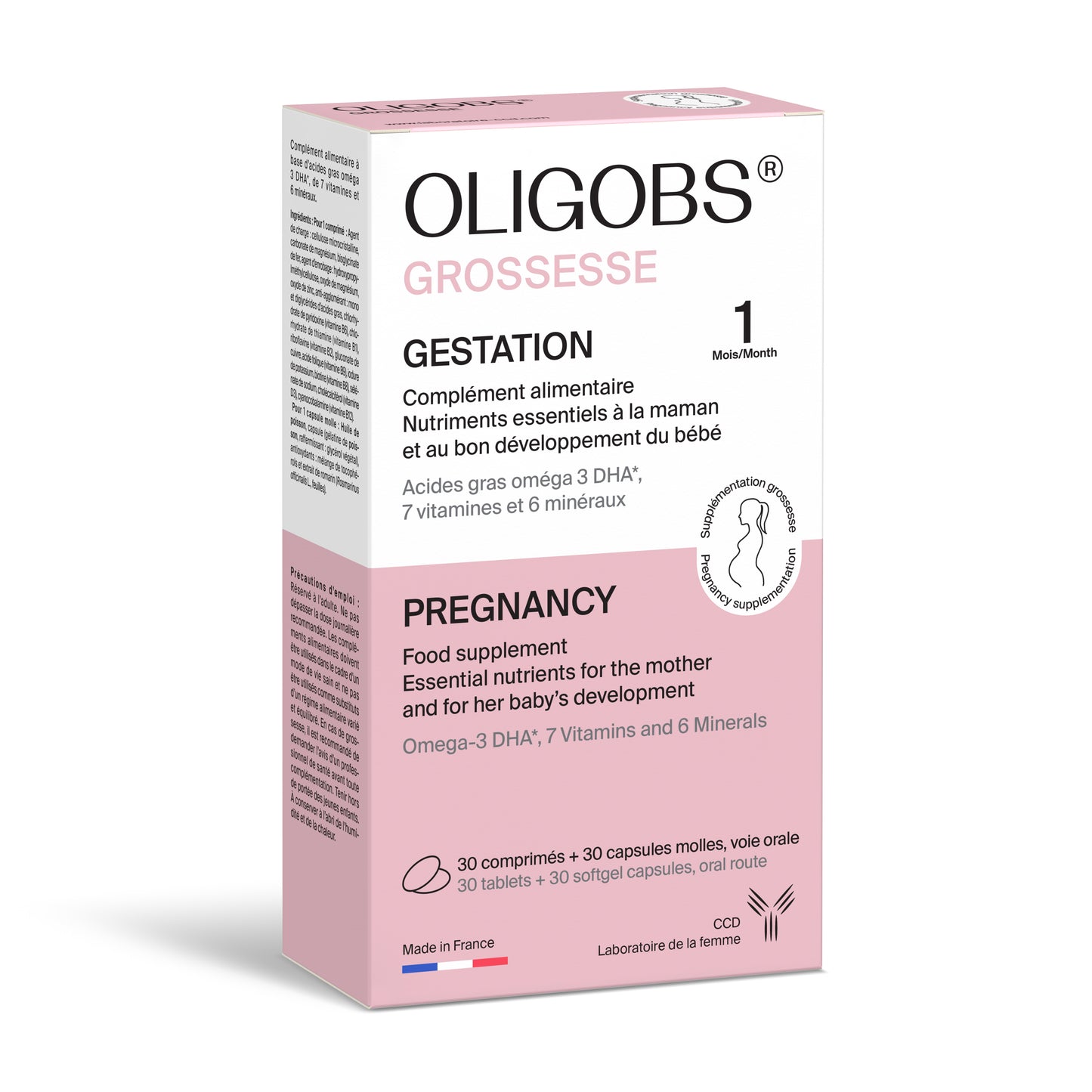Oligobs Pregnancy Vitamins & Minerals With Omega 3 Softgel 30'S /Tablets 30'S