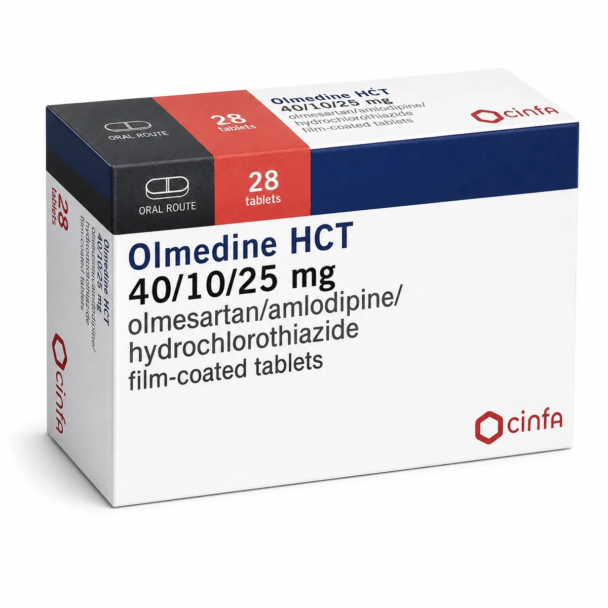 Olmedine HCT 40/10/25mg Tablets 28's