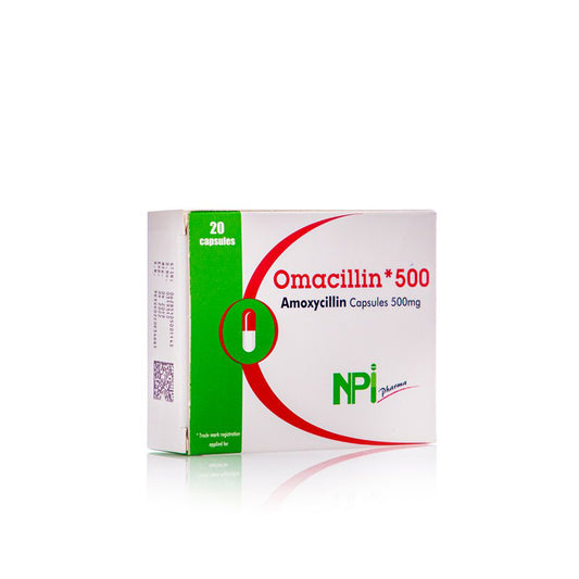 Omacillin 500mg Capsules 20'S