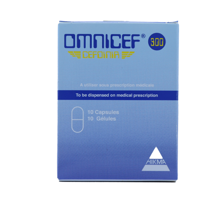 Omnicef 300mg Capsules 10'S