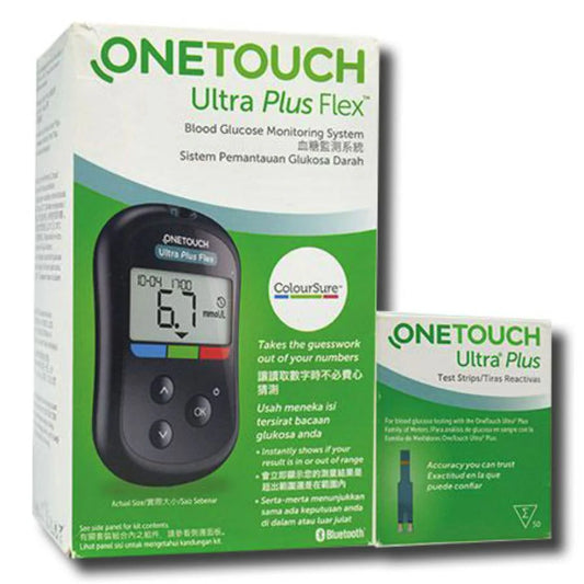 One Touch Ultra Plus Flex B/G Monitoring System+50strips
