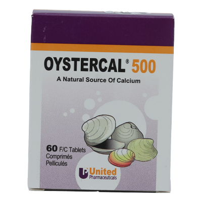 Oystercal 500mg Tablets 60'S