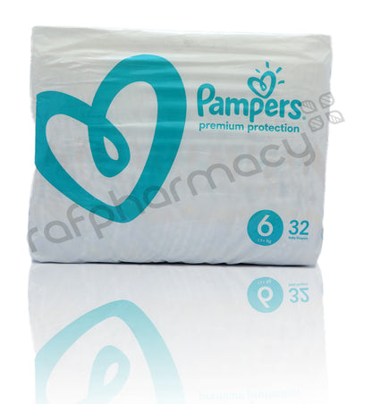 Pampers No 6 Premium Care 13kg And Diaper 32'S