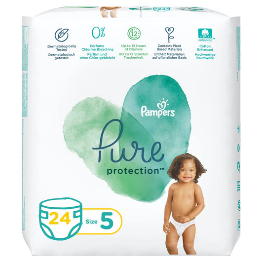 PAMPERS NO5 PURE PROTECTION 11+KG 24'S
