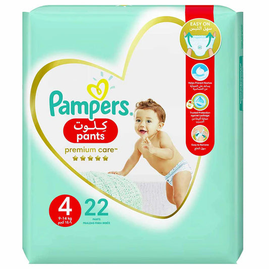 PAMPERS PREMIUN CARE PANTS NO4 22'S