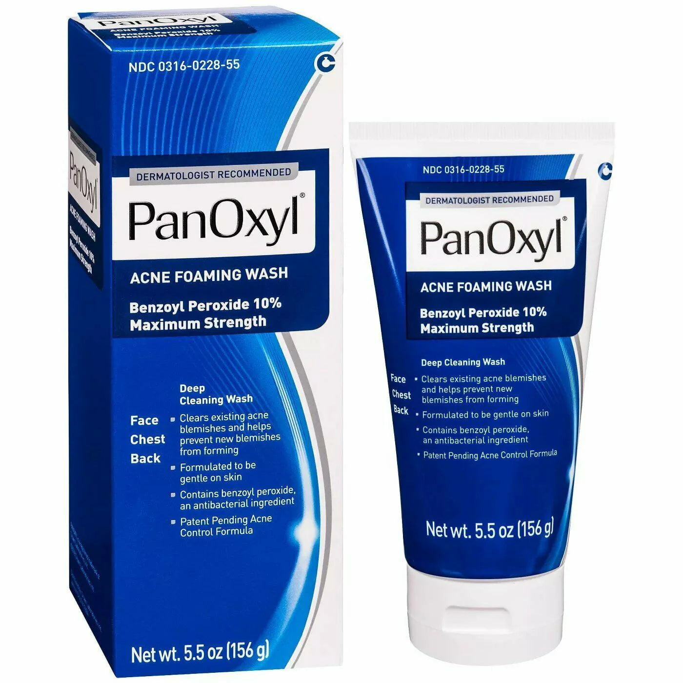 Panoxyl 10% Benzoyl Peroxide Acne Foaming Wash 156G