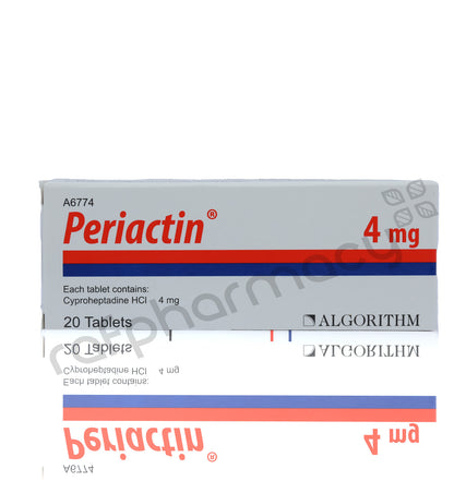 PERIACTIN 4MG TABLETS 20'S