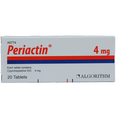 PERIACTIN 4MG TABLETS 20'S