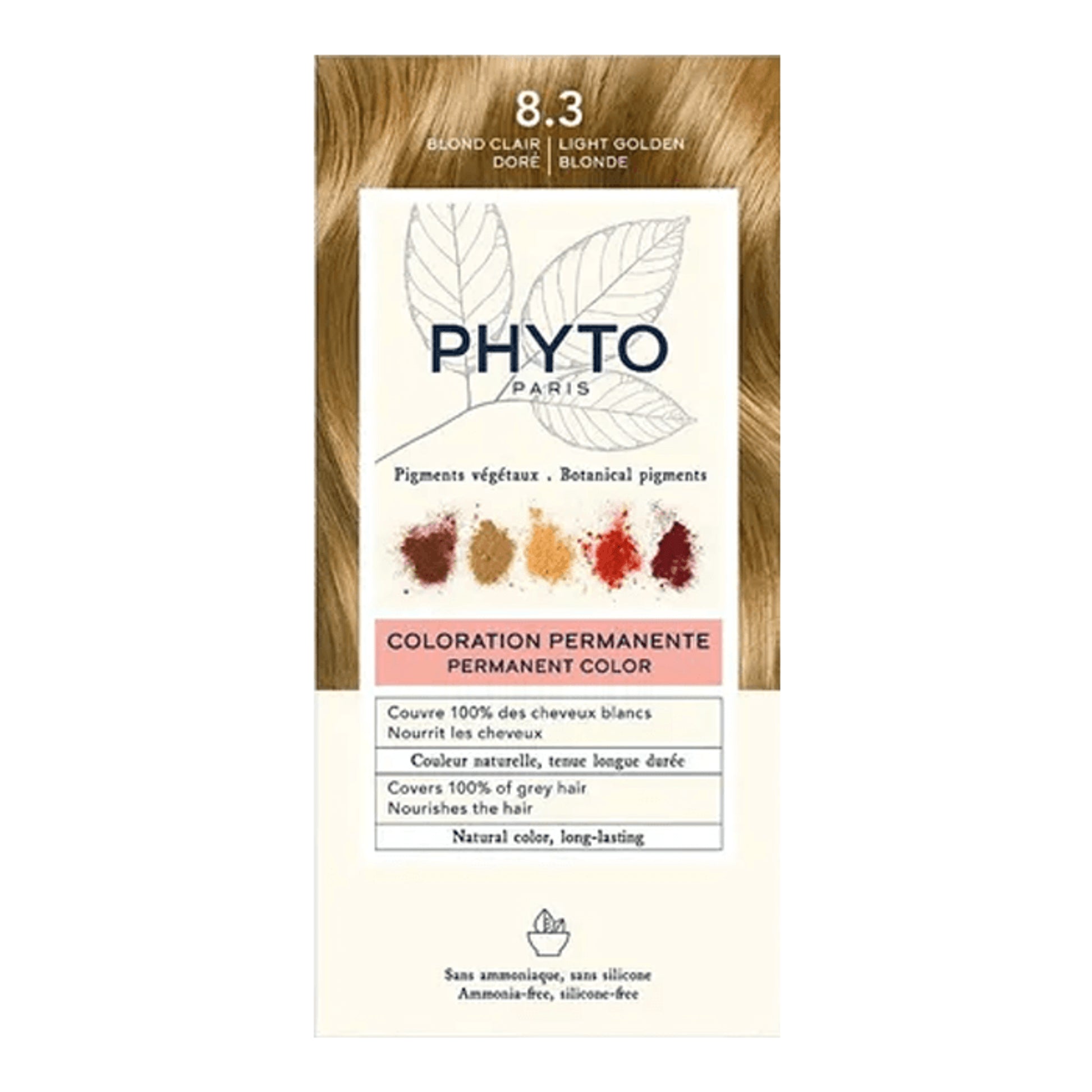 Phyto Hair Color 8.3 Light Golden Blonde