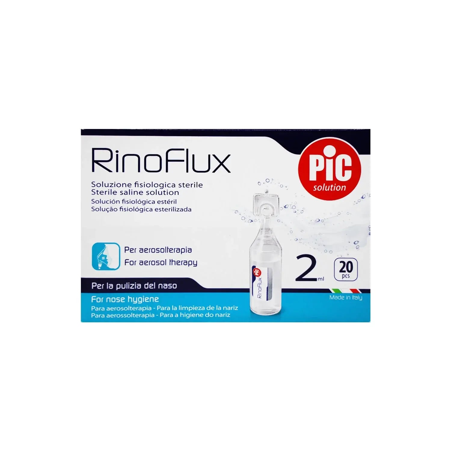 قطرات الأنف PIC RINOFLUX N/SALINE 2MLX20'S