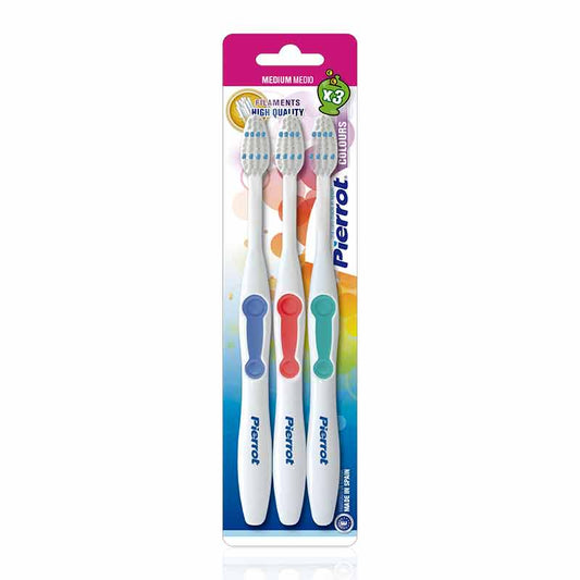 Pierrot Colours Toothbrush Medium 3'S-331