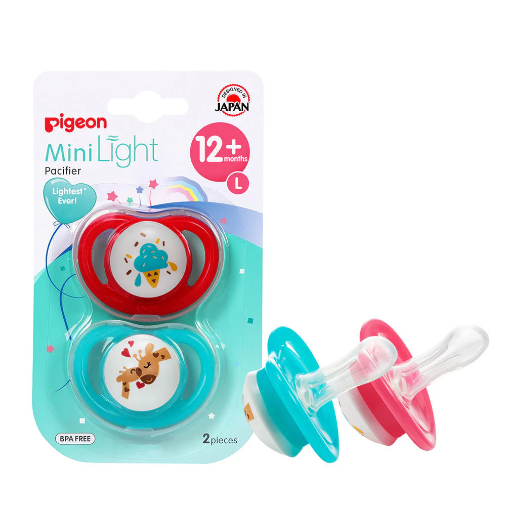 PIGEON MINILIGHT PACIFER DOUBLE GIRL ICE CREAM & GIRAFFE 12+M (L)