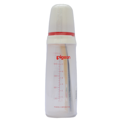 PIGEON PLASTIC FEEDING BOTTLE WITH HANDLE 240ML