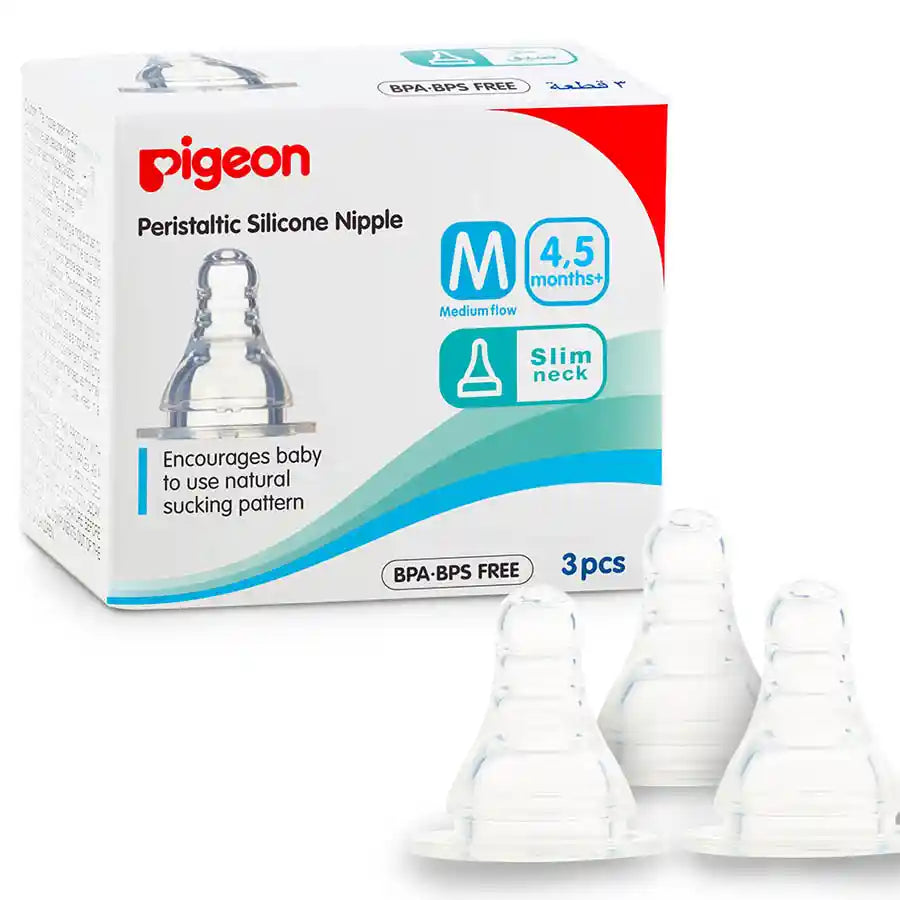 Pigeon Silicone Nipple Medium 3'S