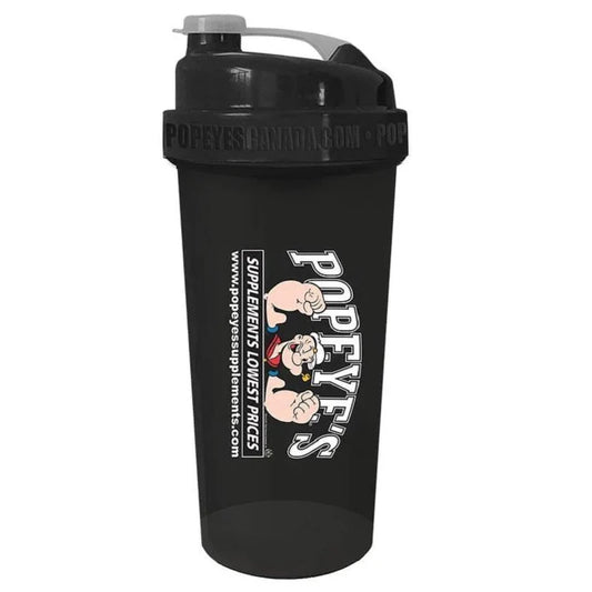 POPEYE'S SHAKER BOTILE BLACK 600ML