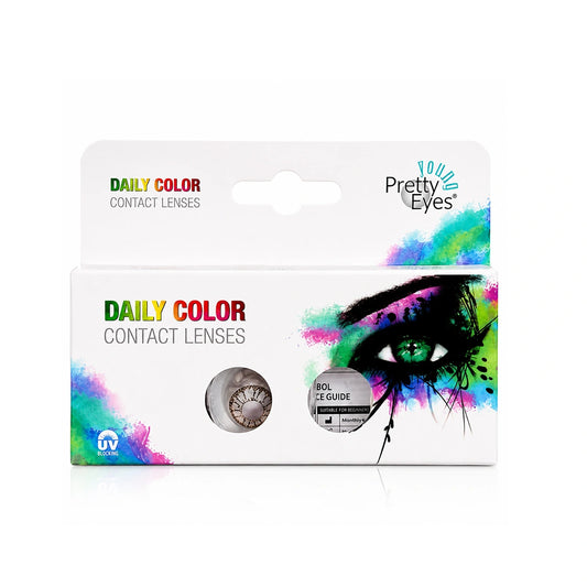 PRETTY EYES DAILY COLOR LENSES PEARL 2'S