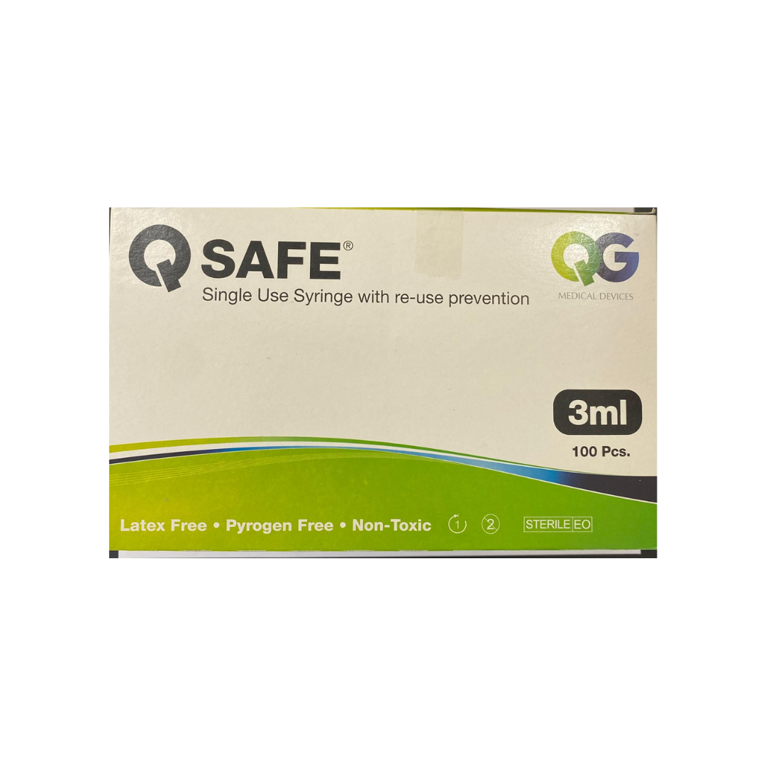 Q-Jet Disposable Syringe 3Ml 23G 100'S