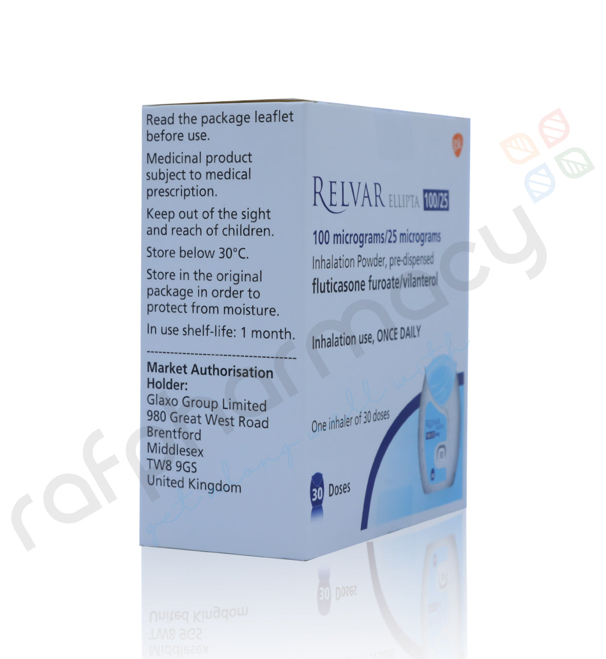 RELVAR ELLIPTA 100/25 MCG INHALER 30 DOSE1'S – Raf Pharmacy