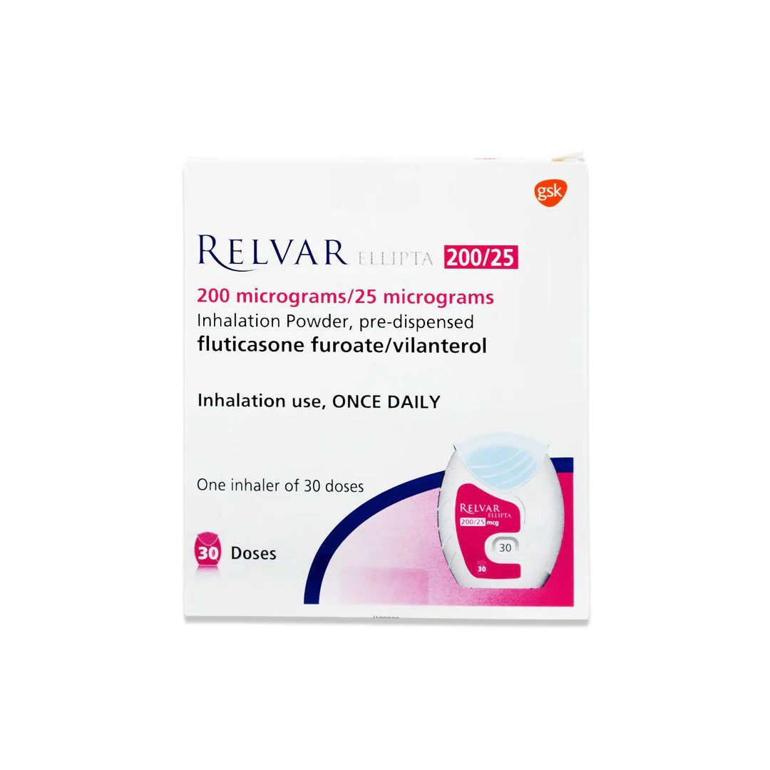 Relvar Ellipta 200/25 Mcg Inhaler 30 Dose1'S