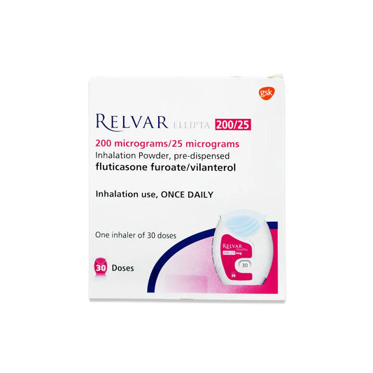 Relvar Ellipta 200/25 Mcg Inhaler 30 Dose1'S