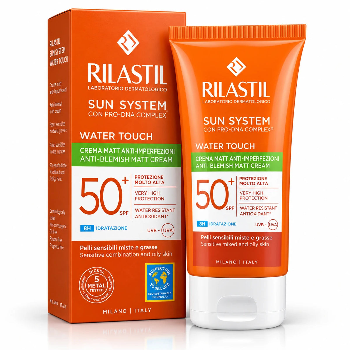 Rilastil Sun System Water Touch Anti Blemish Matt Cream SPF50+ 50ml