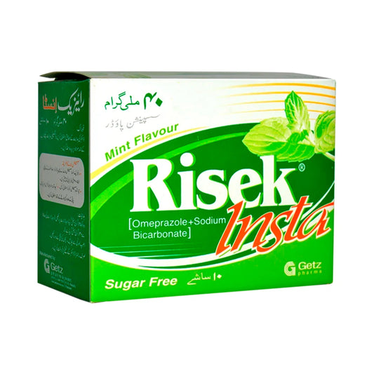 Risek Insta 40mg Powder For Oral Suspension Sachet 10'S
