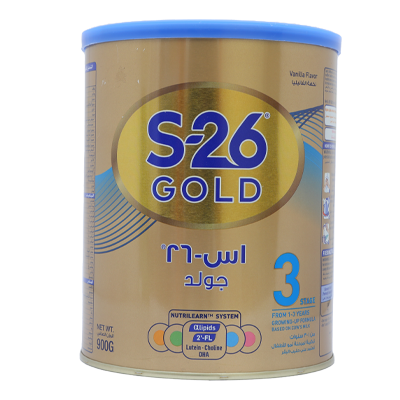 مسحوق حليب S-26 GOLD NEW NO3 1YTO3Y 900 جرام