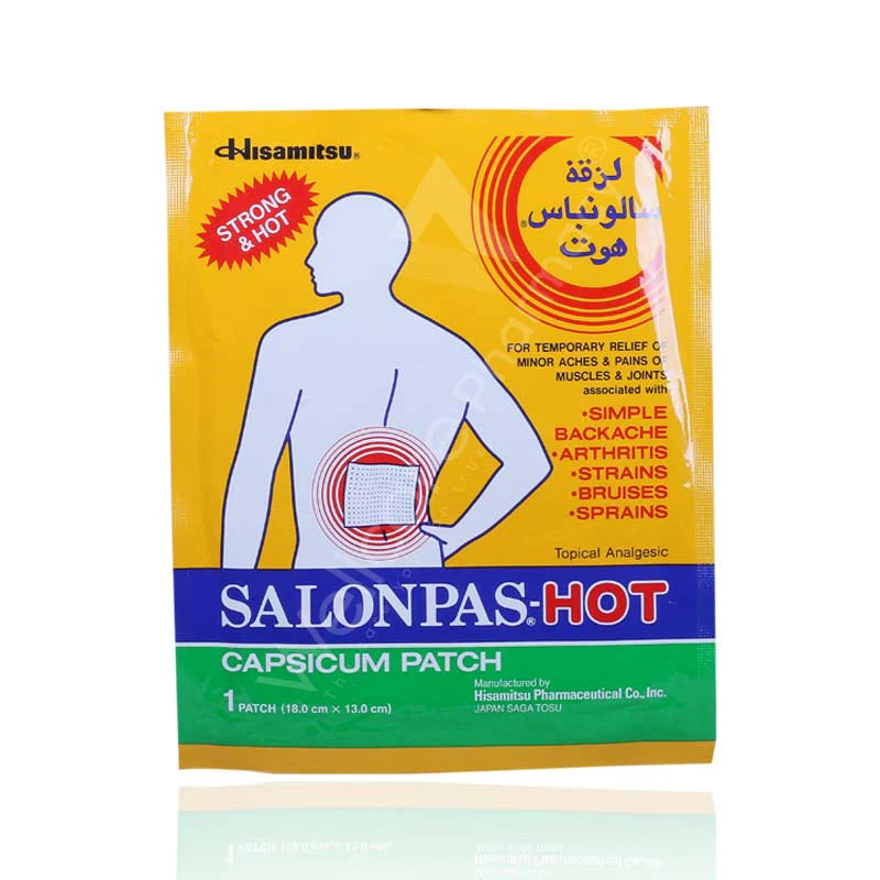 Salonpas Hot Plaster 13cm X 18cm 1'S