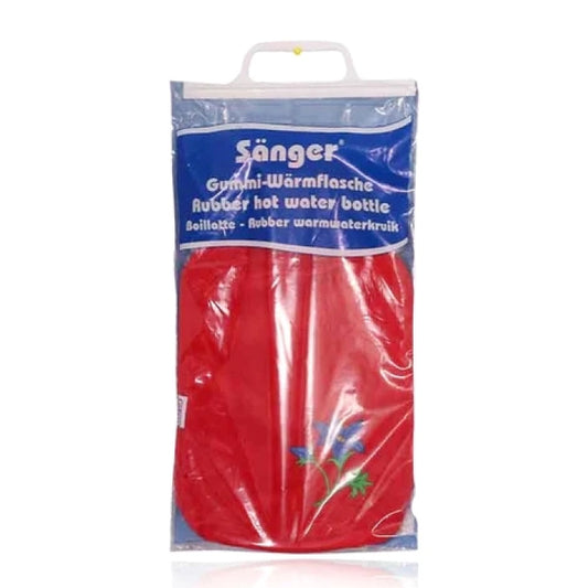 Sanger Hot Water Bag Both Side Ribbed Red-13624