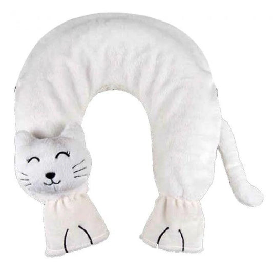 Sanger Neck Hot Water Bag Cat White Cover
