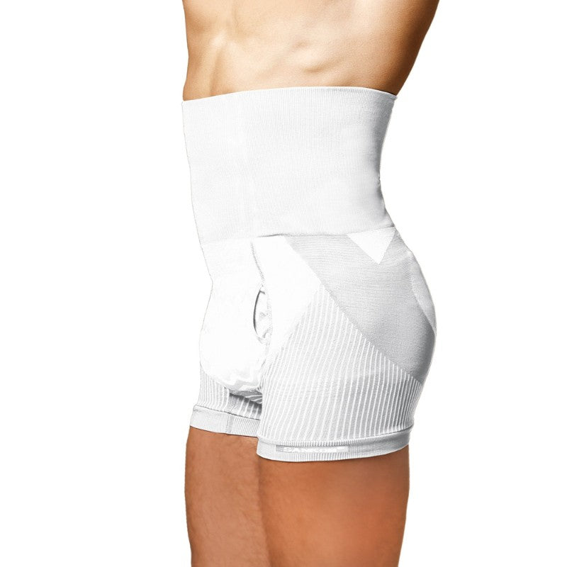 Sankom Classic Breathable Fabric Shorts Shaper Men Medium And Large White