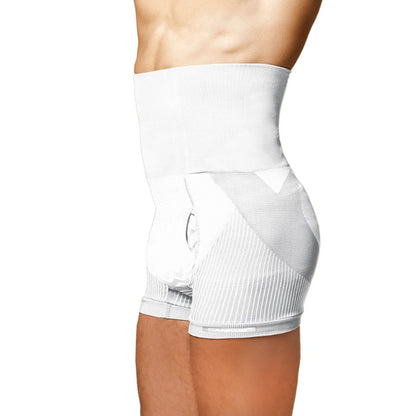 Sankom Classic Breathable Fabric Shorts Shaper Men Medium And Large White